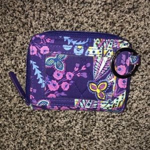Vera Bradley Double Zip Keychain/Card Holder